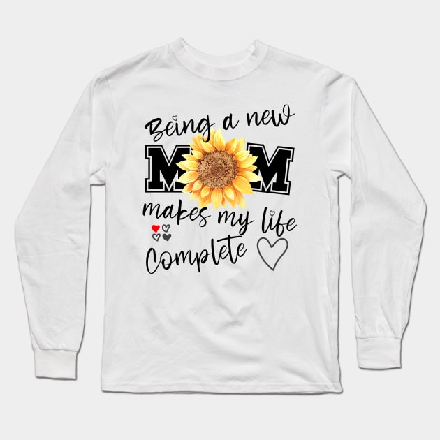 Being a new mom, expecting mother gift, Happy first Mothers Day Long Sleeve T-Shirt by kimbo11